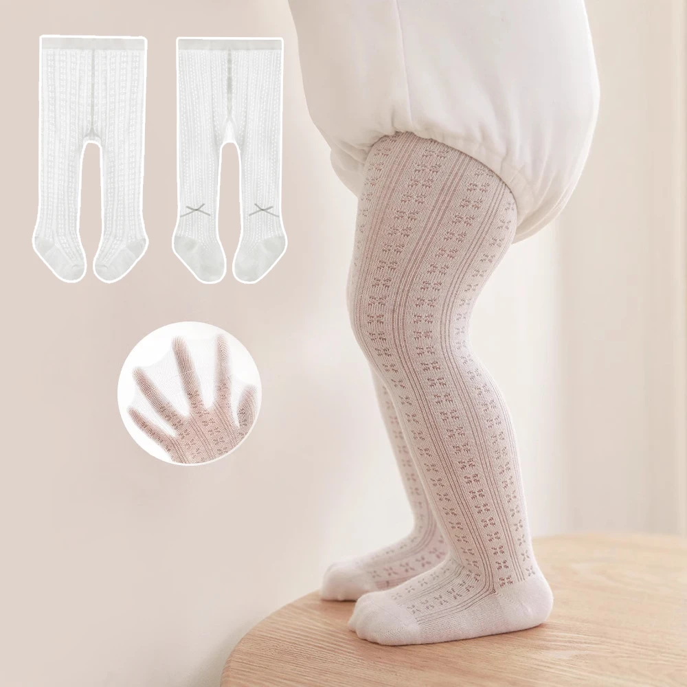 Summer Baby Stocking Child Girl Tights White Mesh Children'S Tights Thin Solid Color Girls Tights Stockings For Baby Girl