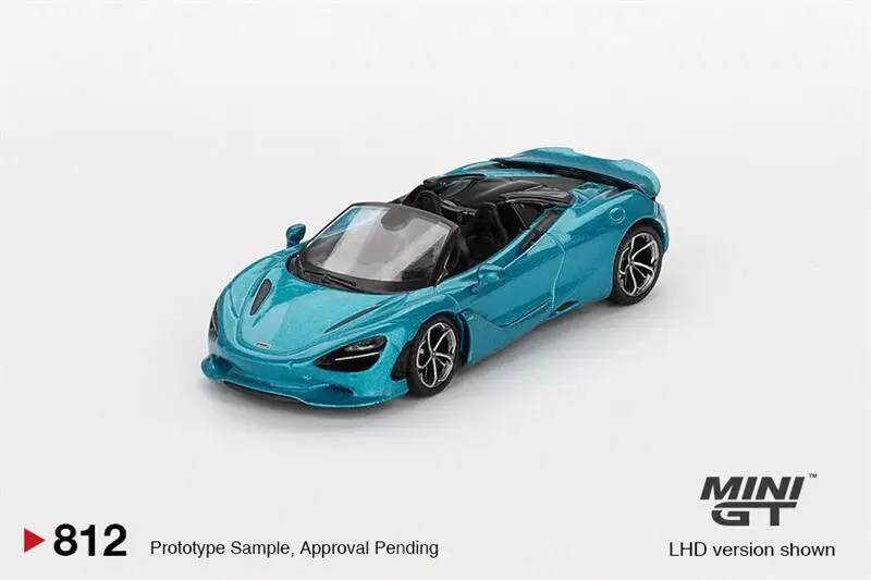 

** Предзаказ ** MINI GT 1:64 750S паук Белиз синий LHD литая модель автомобиля