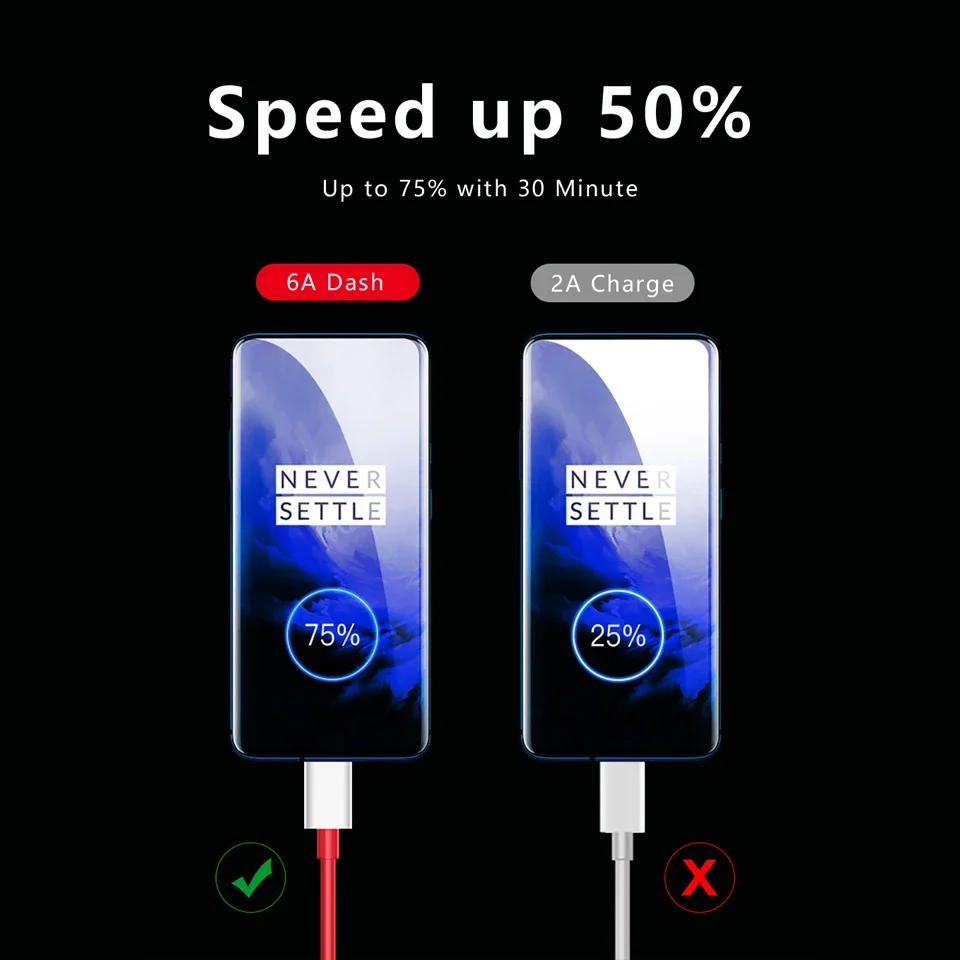 65 Вт для Oneplus 9 9R Nord 2 N10 CE 5G Warp Charge Type-C Dash Cable 6.5A Быстрая зарядка One Plus 8 7 Pro 7 t 7 T 6t 9RT Warp Charger