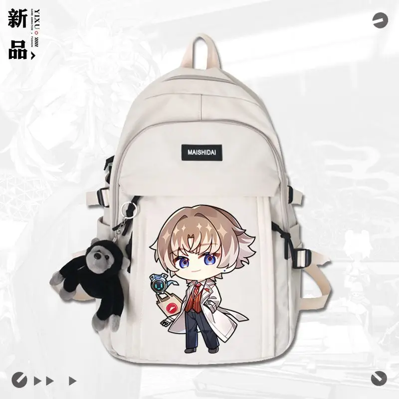 Mingchao Long Li Jinxi Q Version Cartoon Character Game Peripheral Student Simple Unisex Double Shoulder Backpack TT Anime