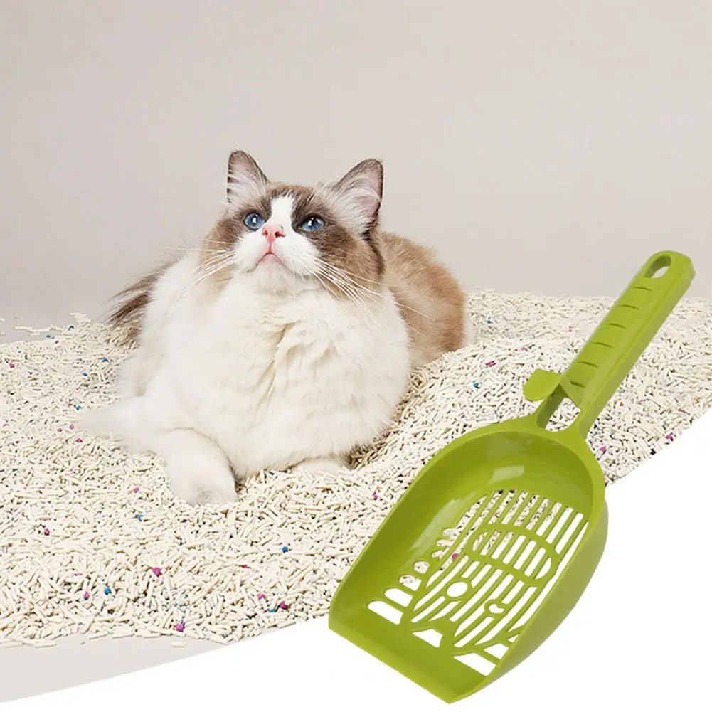 Heavy-duty Cat Litter Scoop Efficient Comfortable Pet Litter Scoop with Mesh Design Easy-to-clean Handle Hanging Hole for Dogs