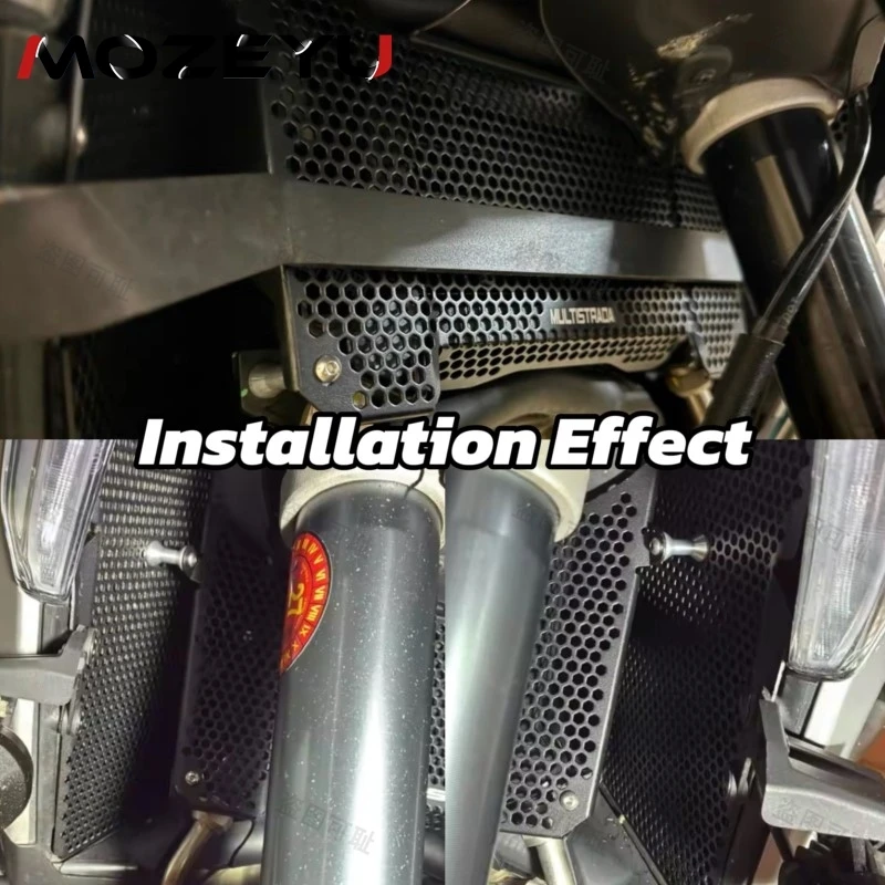 For Ducati Multistrada V4 S MTS V4S Sport 2021-2025 2026 2027 MultistradaV4 Pikes Peak Radiator Oil Guard Protector Grille Cover