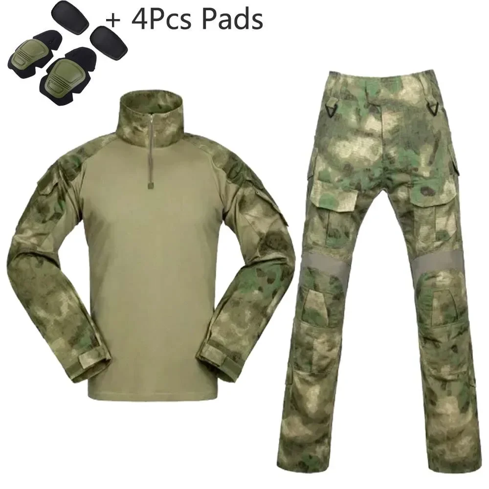 Uniforme de combate G3, camisas tácticas, camisas de senderismo de camuflaje, ropa de caza, ropa resistente al desgaste para hombres, pantalones Cargo elásticos para acampar