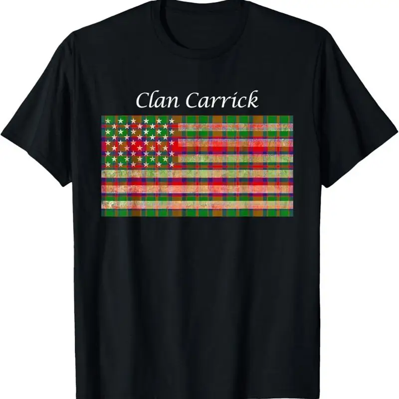 

Футболка с американским флагом Clan Carrick и шотландского тартан