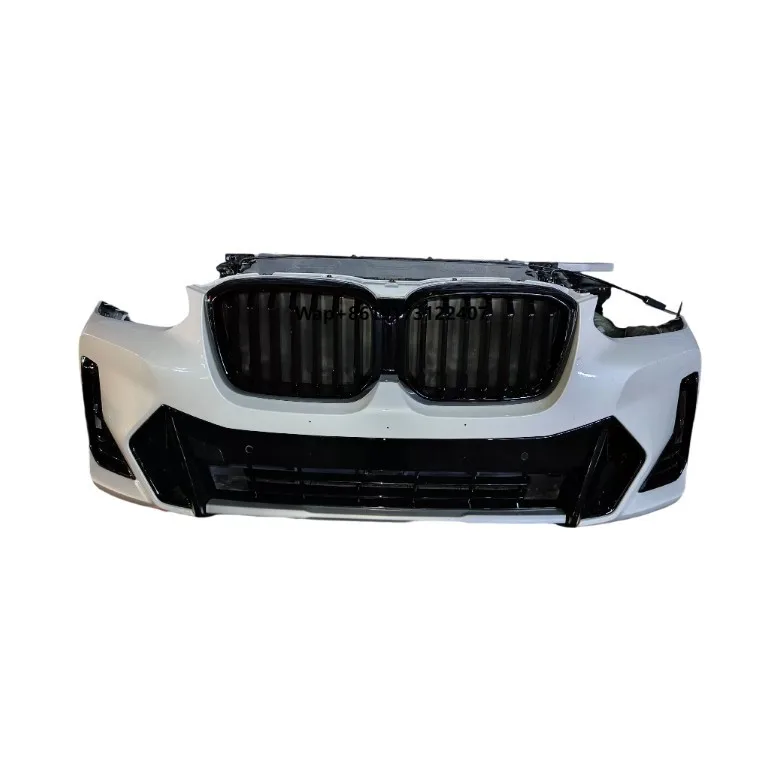 

Original for X3 G08 2021 Front Bumper Assembly with Headlamps Grilles Fans M Sport Nosecu