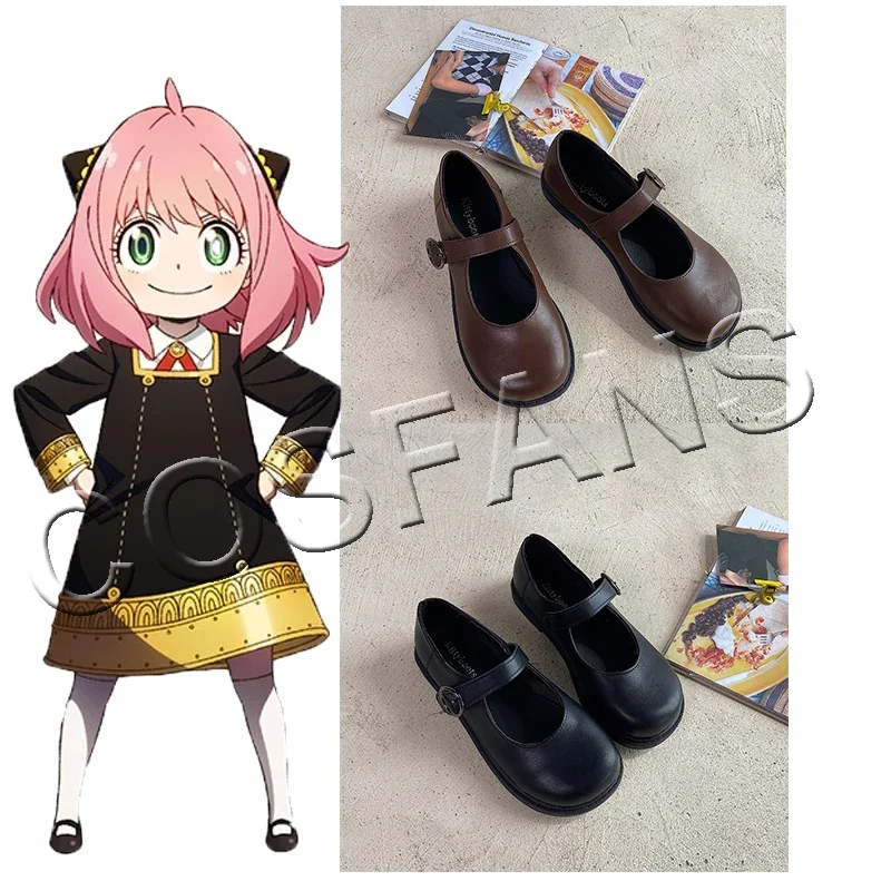 Anya Forger Cosplay Shoes Anime spyx Family lolita shoes, uniforme escolar de plataforma Jk, disfraz Vintage para estudiantes