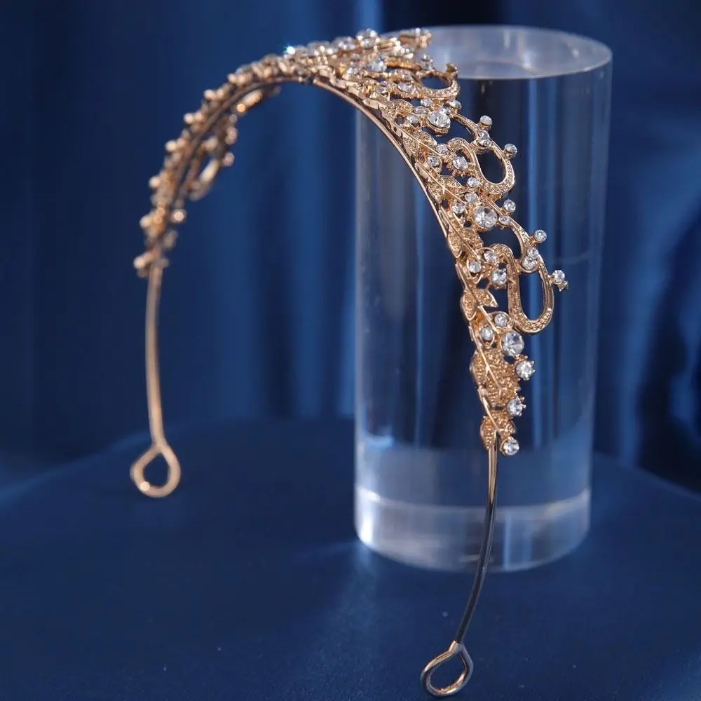 أزياء الزركون الزفاف أغطية الرأس خمر الفضة / الذهب حجر الراين عقال الكلاسيكية الأميرة تاج للنساء فتاة