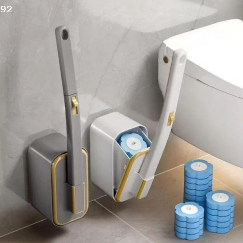 6/12Pcs Disposable Toilet Brush With  Refills Preloaded Cleaning Solution For Home Bathroom Deep CleaningCentury House
