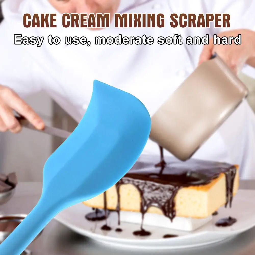 Cake Mixer Spatula Food Grade Silicone Kitchen Butter Cream Baking Shells Brush Pastel Durable All-In-One Baking Kitchen Utensil