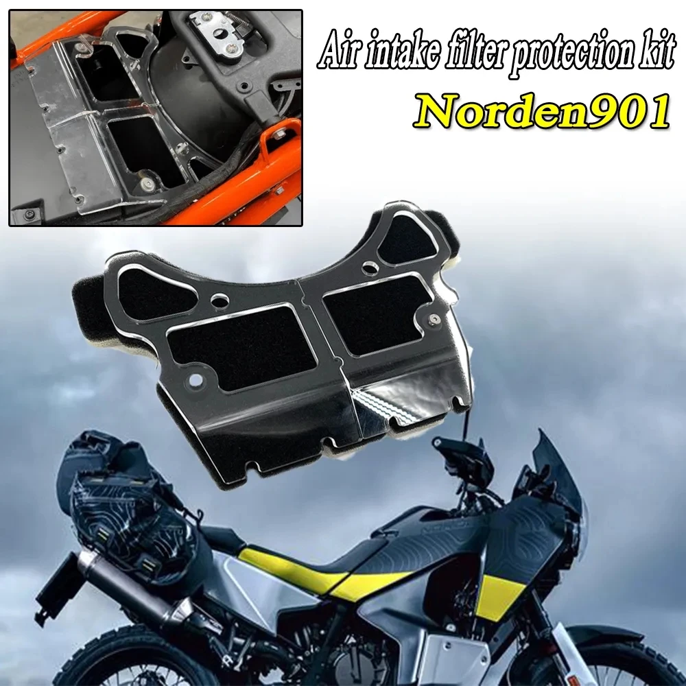 

Air Intake Filter Protection Kit For Husqvarna Norden 901 2022 2023 Motorcycle Air-Intake Sponge Bracket Protector Set NORDEN901