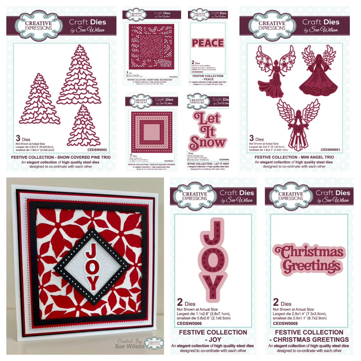 

2025 New Christmas Greetings Joy Angel Snow Square Frames Metal Cutting Dies DIY Scrapbooking Greeting Card Diary Decor Handmade