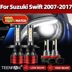H4 LED Headlight With Fan 240W 40000LM Turbo Car Head Lamp Bulb 12V 6000K For Suzuki Swift 2007-2012 2013 2014 2015 2016 2017