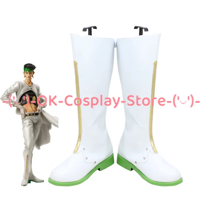 

Anime JoJo's Bizarre Adventure Rohan Kishibe Cosplay Shoes PU Leather Shoes Cosplay Prop Halloween Boot Custom Made