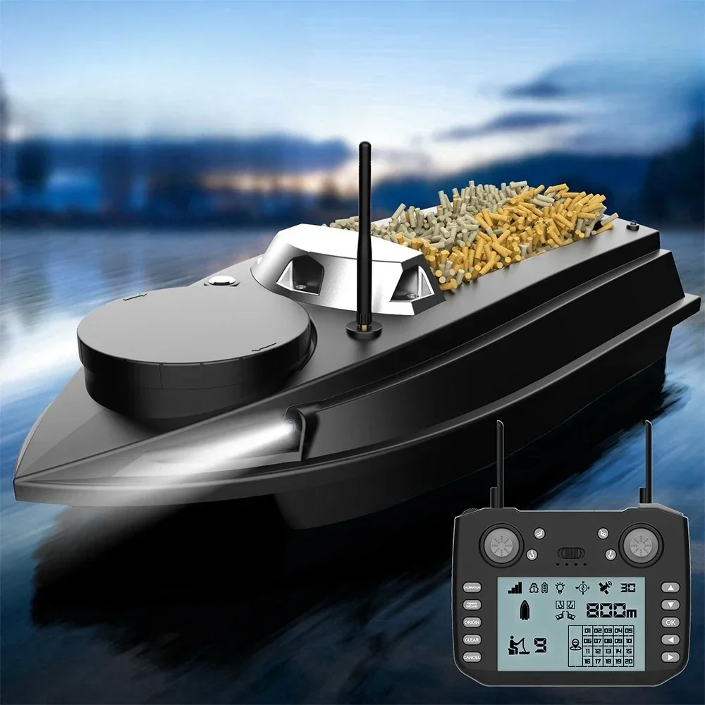 Flytec V030 9 Fishing Ground 180 Anchor Points 12V High Speed Fish Finders GPS Small Fishing Boat RC Bait Boat Trawling Nest