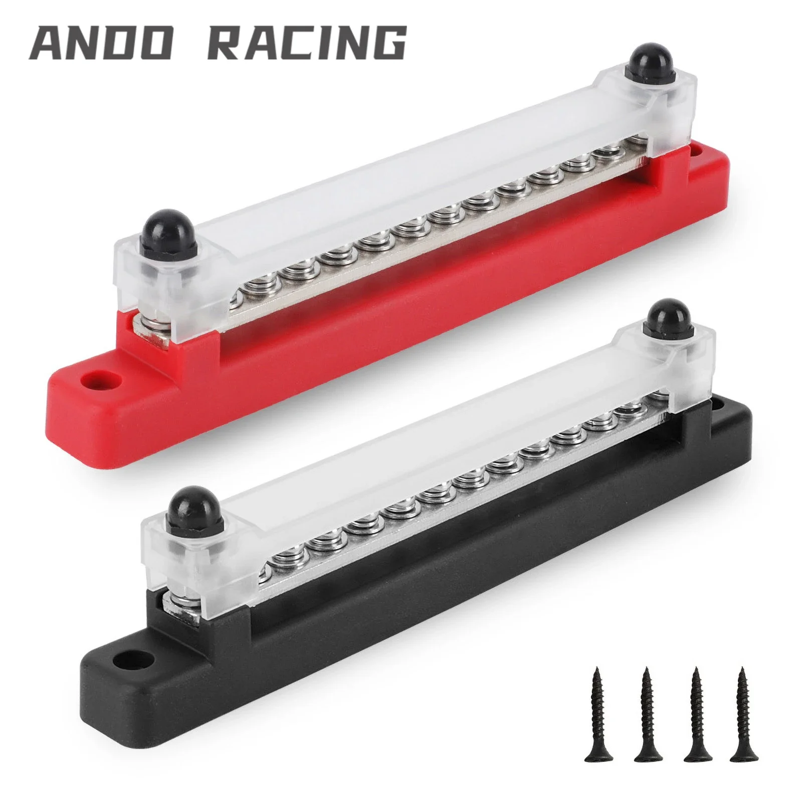 

12V Bus Bar M6 Stud Power Distribution Block 150A Electrical Terminal Block Buss Bar for Truck Boat Car Camper RV Caravan