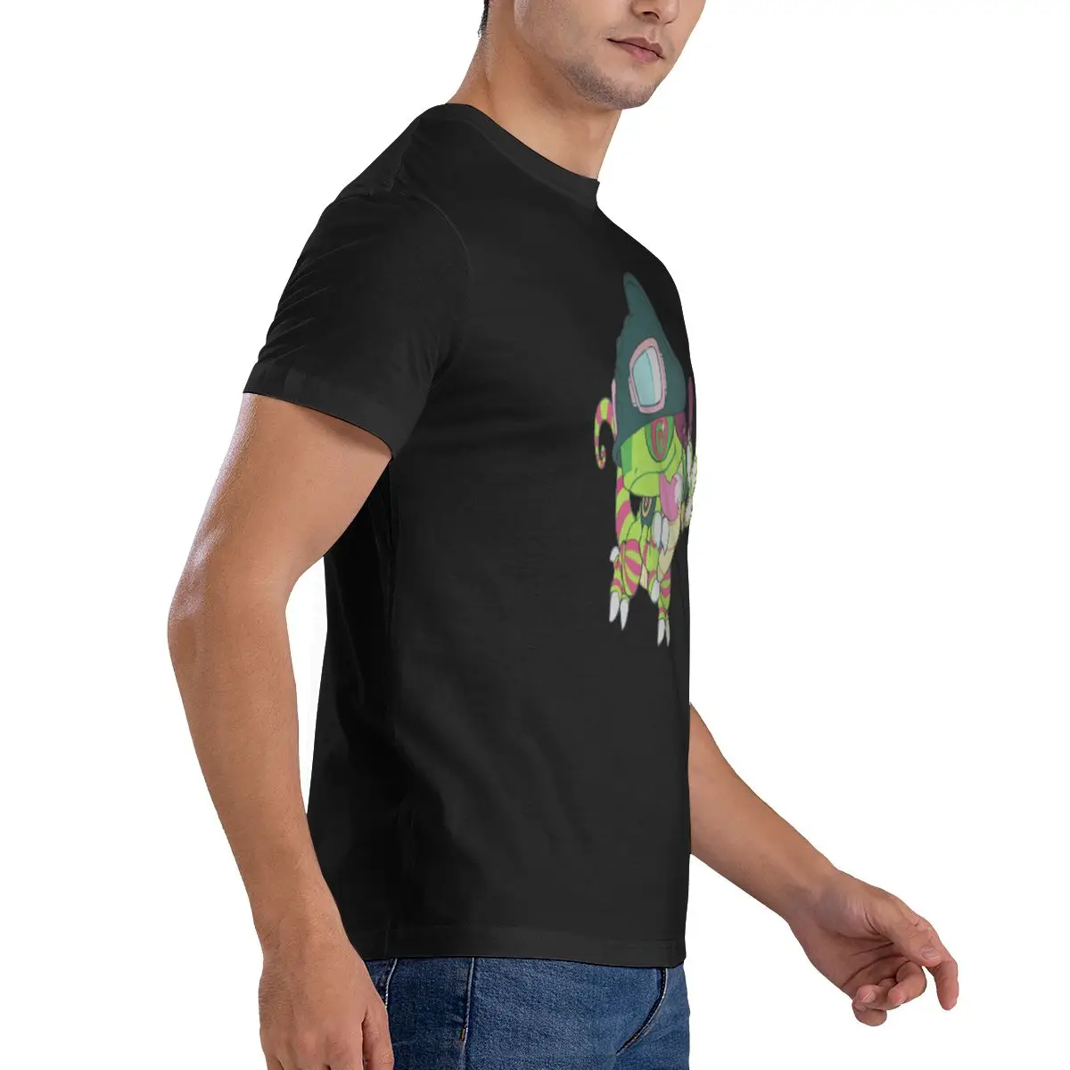 Digimon męskie klasyczne Unisex bawełniane T-Shirt męski i kobiety, klasyczna koszulka