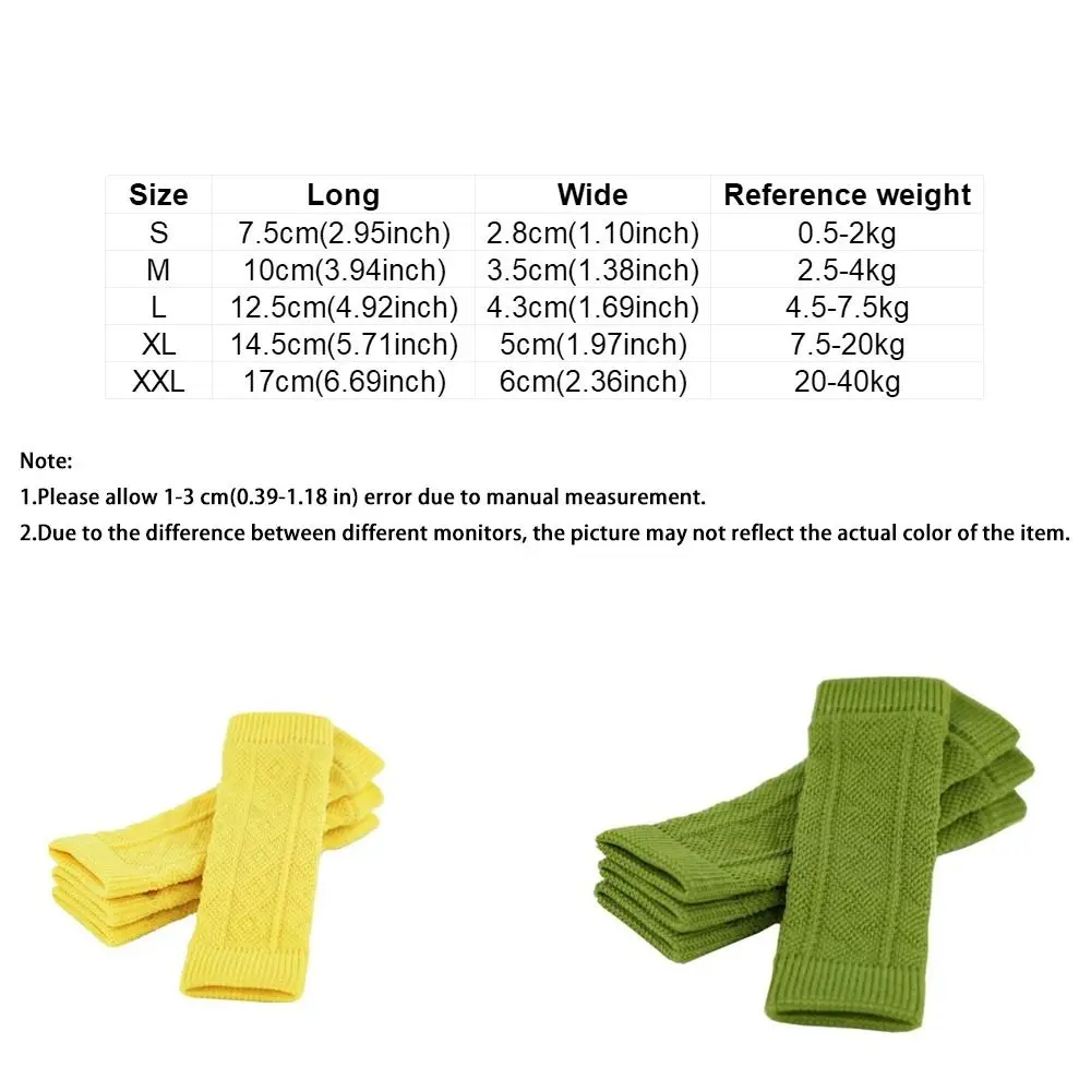 Puppy Leg Protector Warm Pet Elbow Protector Elastic Comfortable Knitted Dog Leg Warmer Anti-dirty Pet Socks Home view 6