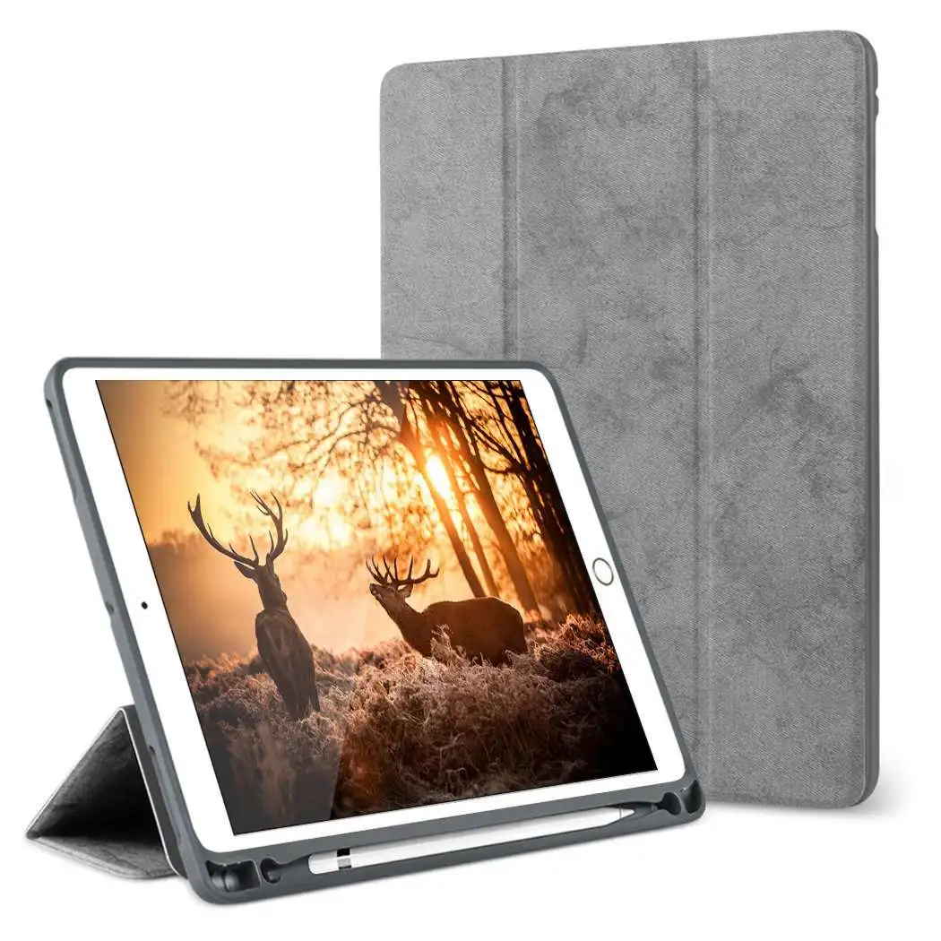 Case For iPad Pro 12.9 with Pencil Holder 2018 2017 2015 Premium PU Leather TPU Soft Cover for iPad Pro 12.9 2018 Case +film+pen