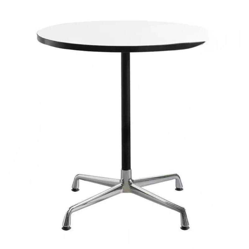 

Круглый стол в средневековом стиле, небольшой бытовой обеденный стол, скандинавский дизайнерский креативный простой стол для переговоров