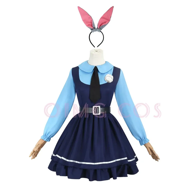 Judy Hopps Cosplay Costume Zootopia Carnival Uniform Wig Anime Halloween Costumes Women Game