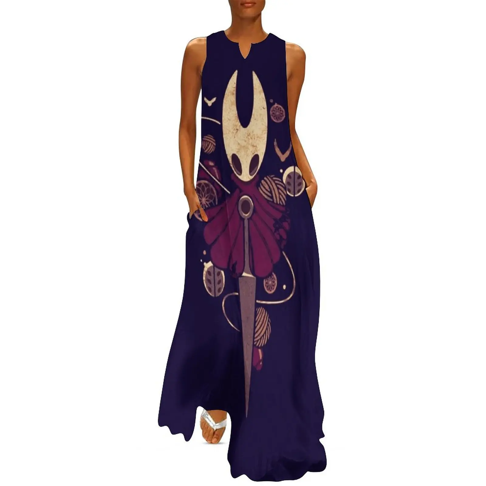 

Silksong Hollow Knight Hornet Bug Videogame Long Dress chic and elegant woman dress Dress