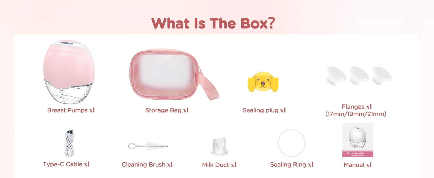 Electric Breast Pump 3 Modes 12 Levels Rechargeable Portable_voghion.com