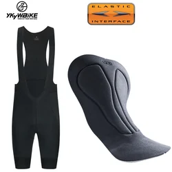 Pro Team YKYWBIKE-pantalones cortos de Ciclismo para hombre, transpirables, con interfaz elástica