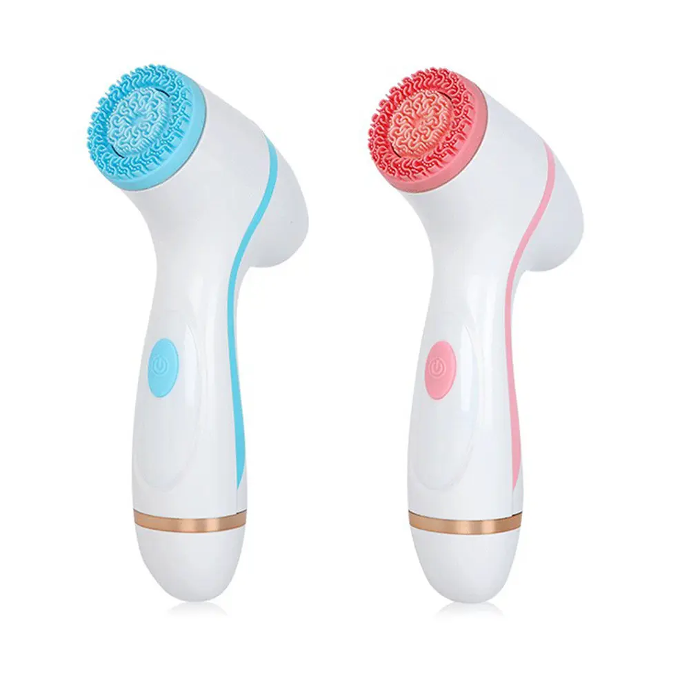 

Electric Facial Instrument Blue Silicone for Daily Face Cleaning Face Scrubber Scrubber Waterproof Skin Care Tool