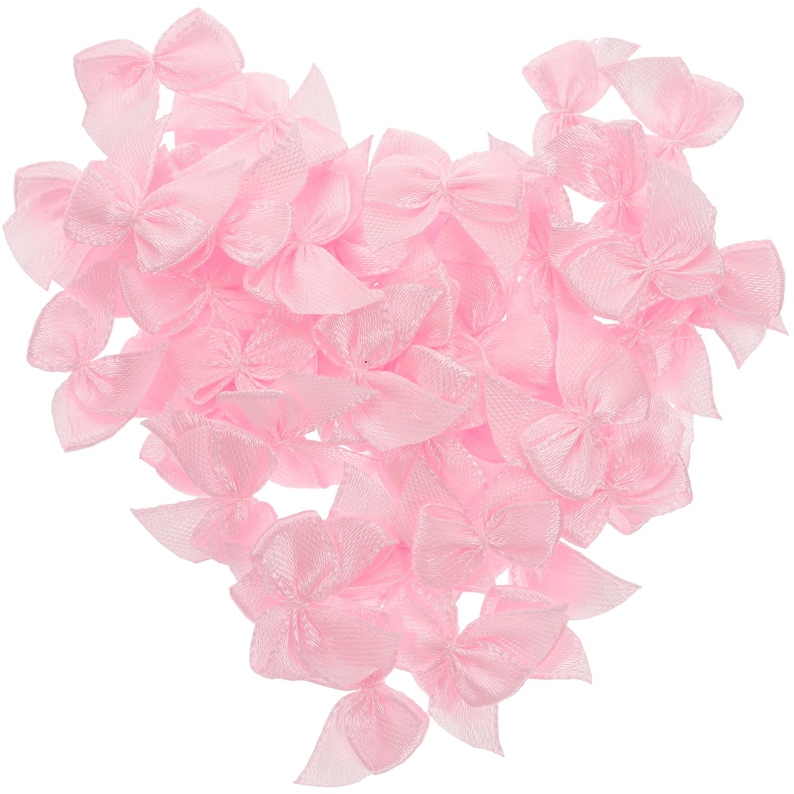 

60 Pcs Bow Flowers Ribbon Bows Hot Pink Hair Gift Accessories Large for Decoration Baby Handmade