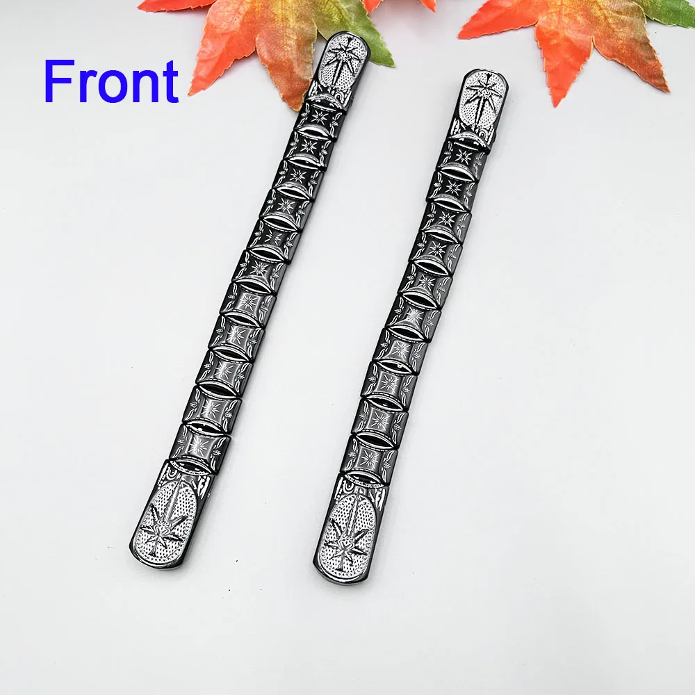 NJ87 ลูกประคําแปดเหลี่ยม Star 3D เรซิ่นทูโทนสีเขียว Leaf Spider Muse สวดมนต์พับปลายนิ้ว Decompression หมุนเครื่องประดับ