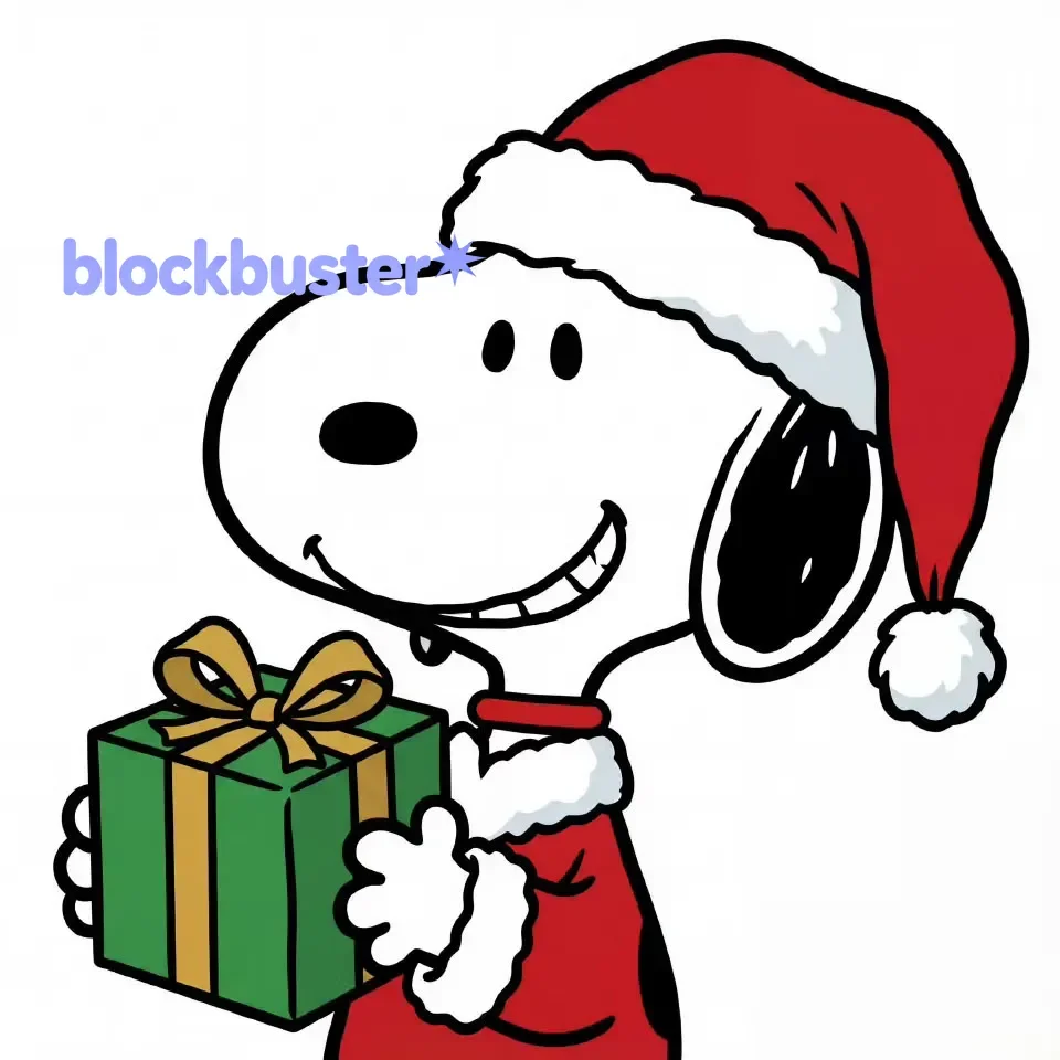 Obra de mosaico de diamantes Snoopy de Peanuts, escena navideña de invierno, Snoopy sosteniendo caja de regalo, Woodstock Sant