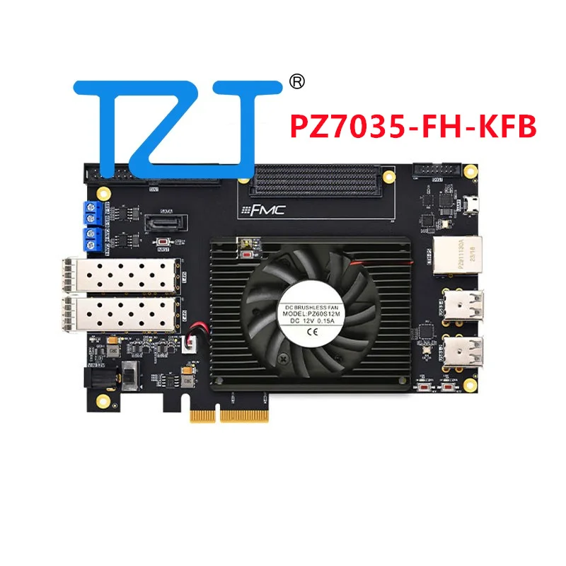 TZT PZ7035-FH-KFB/PZ7045-FH-KFB/PZ7100-FH-KFB ARM+FPGA ZYNQ Development Board XC7Z035-2FFG900I Main Controller with Cooling Fan