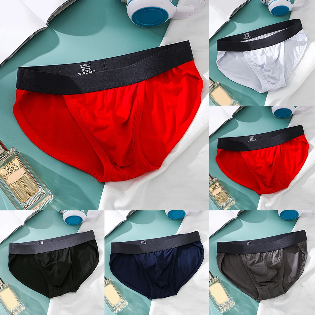 

Sexy Men Middle Waist U Convex High Cut Daily Underwear Shorts Panties Briefs Underpants Breathable Brief