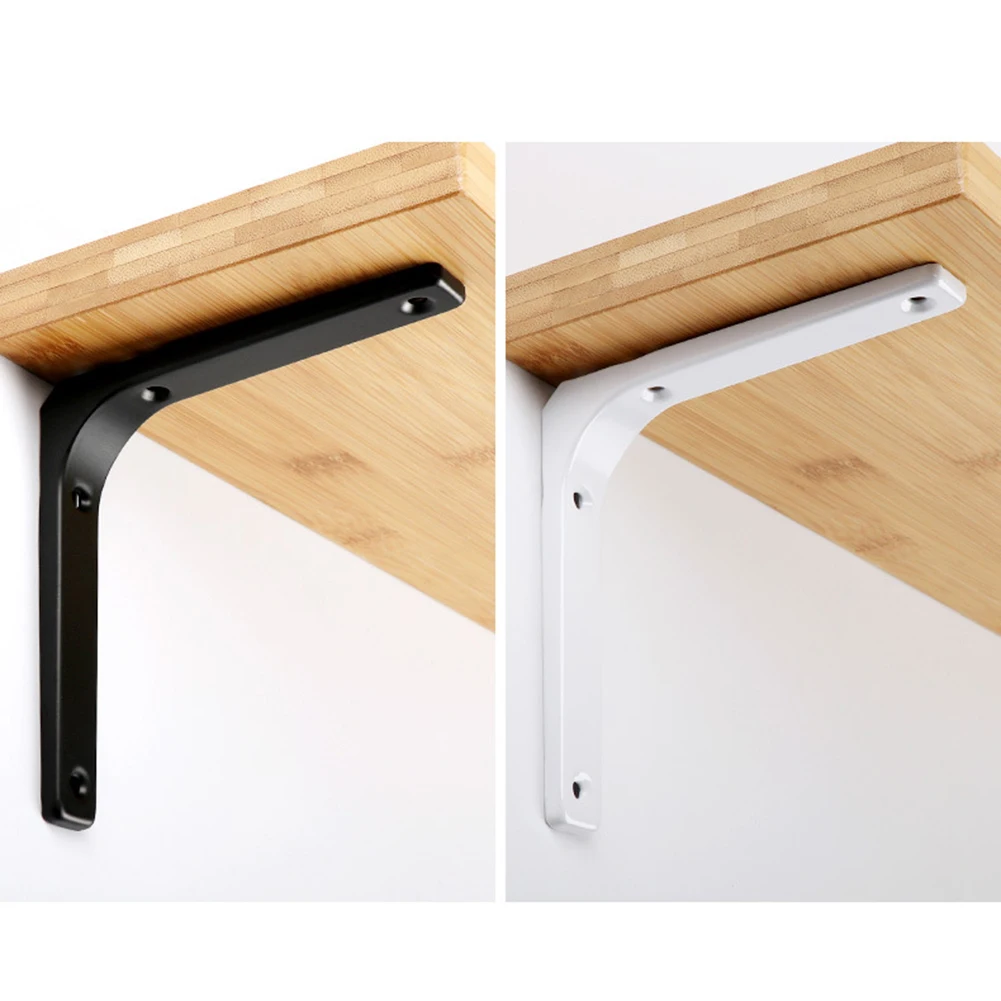L Shaped Shelf Bracket Wall Mount Brackets Home Decor Layer Board Support Furniture Connectors Heavy Duty Right Corner Code