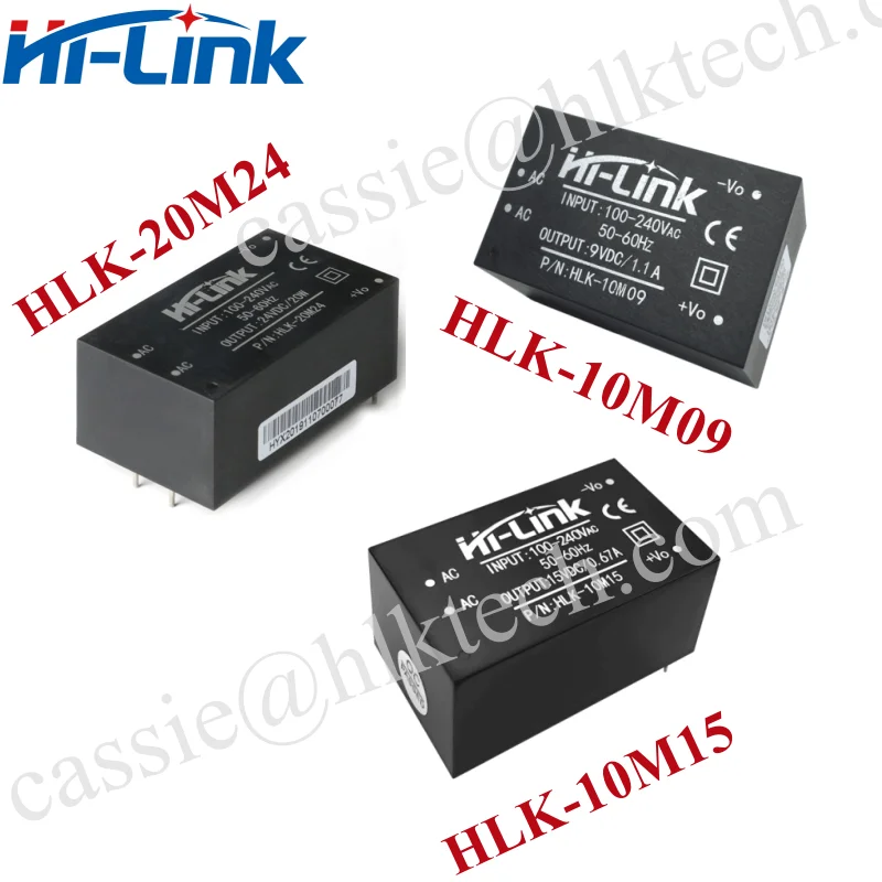 Free Shipping HLK-20M05/20M09/20M12/20M15/20M24 AC DC 220V 5V/9V/12V/15V/24V isolated switching step down power supply module