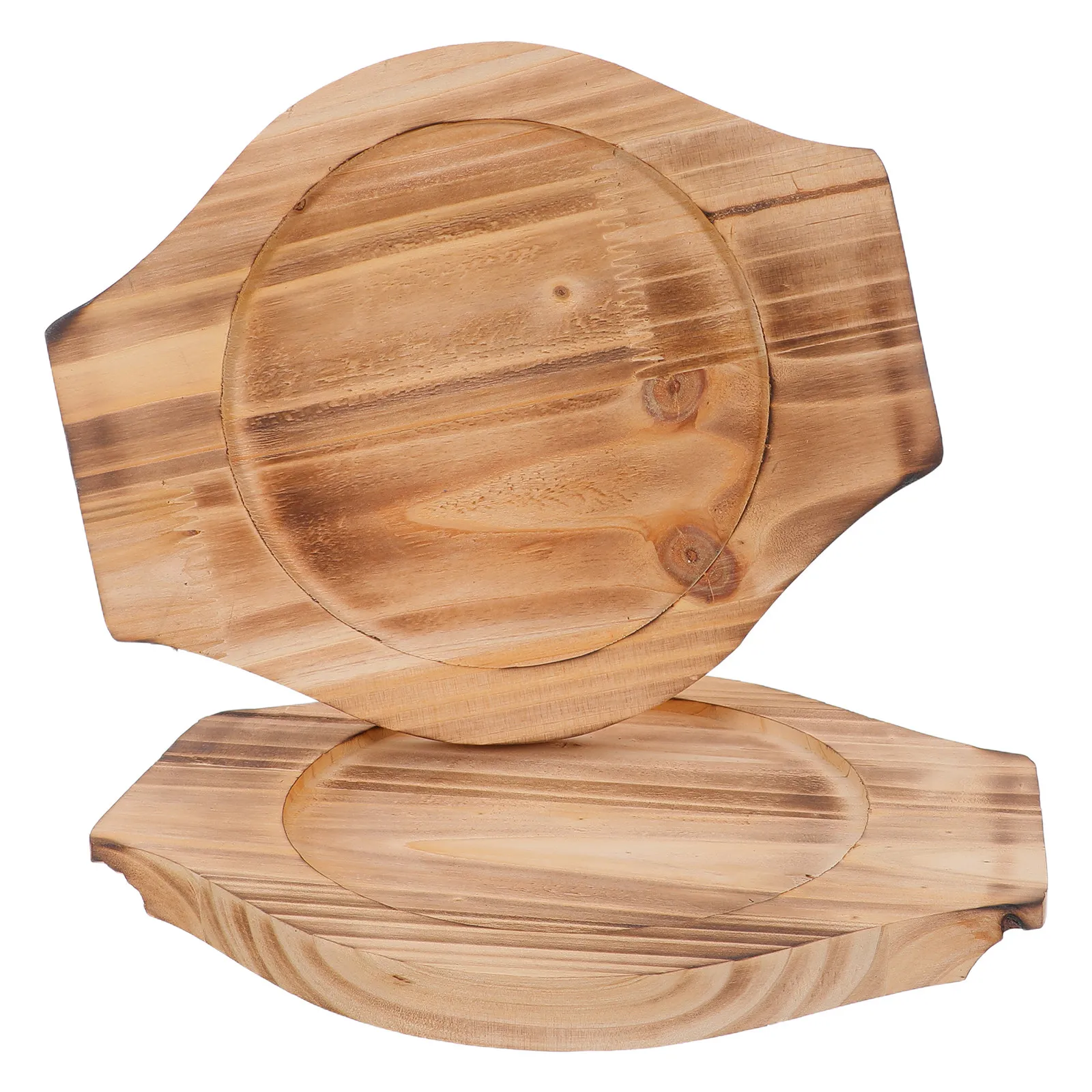 2 piezas de bases de madera ovaladas con aislamiento térmico para cuencos de piedra, cuencos coreanos Bibimbap, ollas para hot pot y cacerolas, y como salvamanteles de cocina