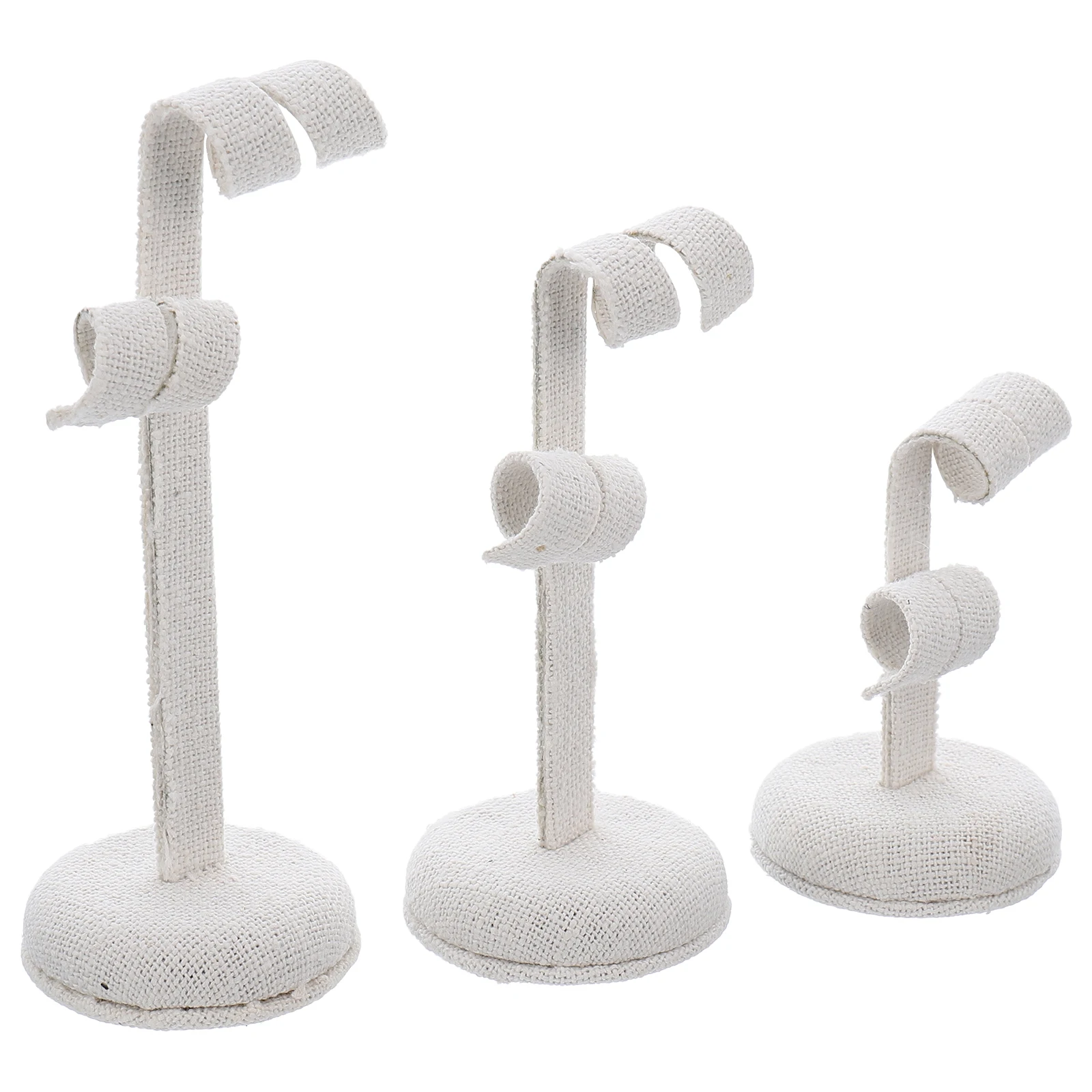 

3 Pcs Earring Display Stand Jewelry Shelf Linen Rack High Quality Composite Board Creative