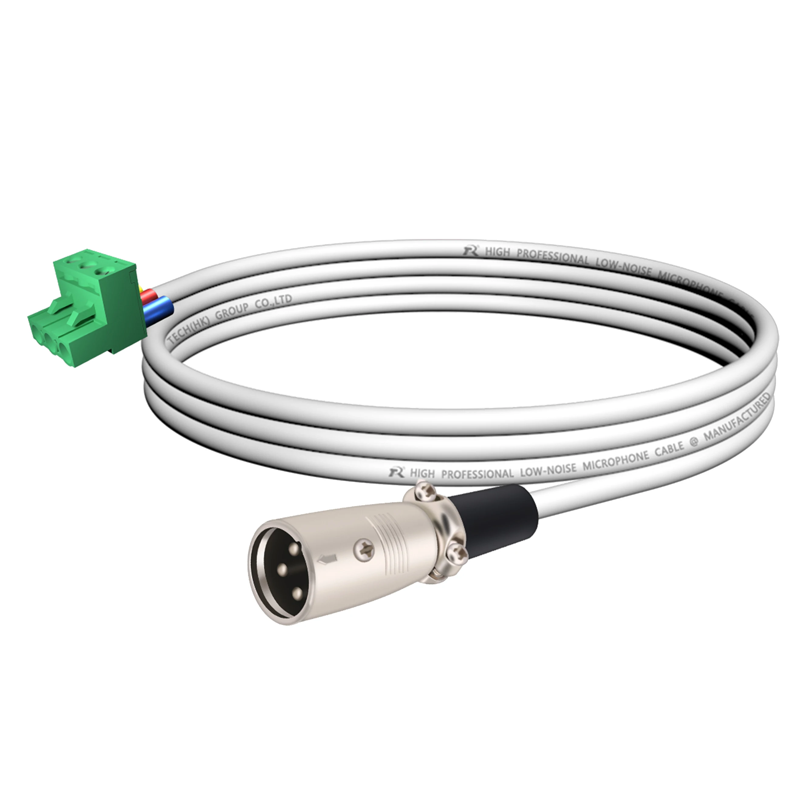 XLR-auf-Phoenix-Kabel, 3-poliger XLR-Stecker/Buchse auf PHX3M/2EDG 5.08 PCB-Schraubklemmenadapter mit sicherem Endstück, geräuscharm – Detail 9