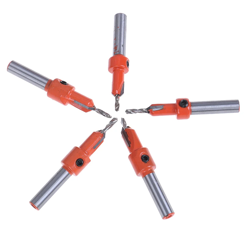 HSS Countersink เจาะบิตงานไม้สกรู Chamfering ไม้เจาะรูบิตคุณภาพสูง