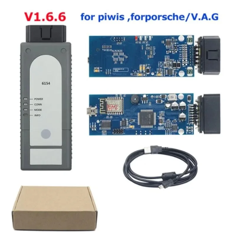 A+++ OKI 6154A WIFI Connect 7.2.1 6154 V1.6.6 Support for PORSCHE V.A.G OBD2 Car Diagnostic Tool Work on Win7/10