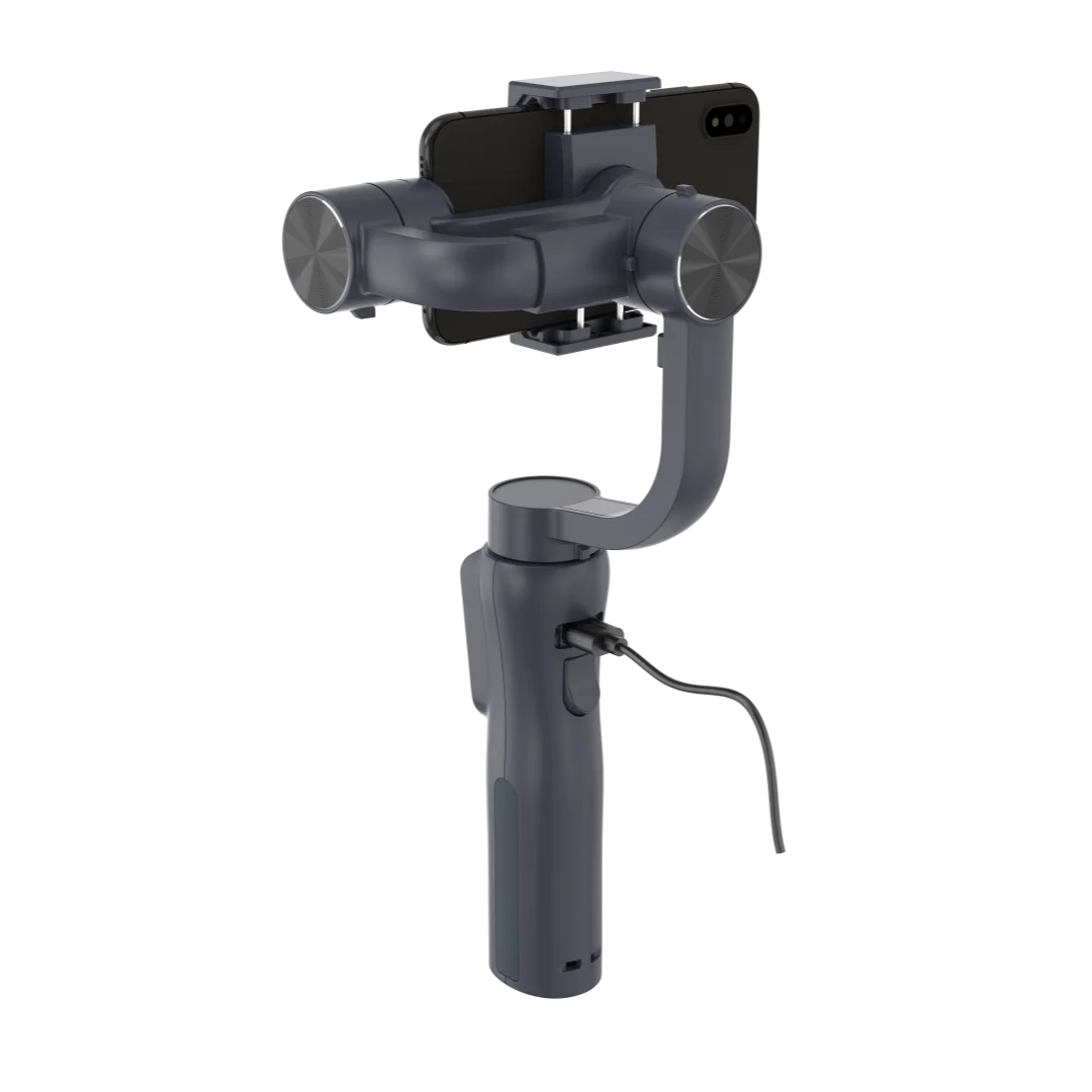 S5B Pro 3-Axis Phone Gimbal with AI Tracking, Fill Light 360° Rotation Following Stabilizer