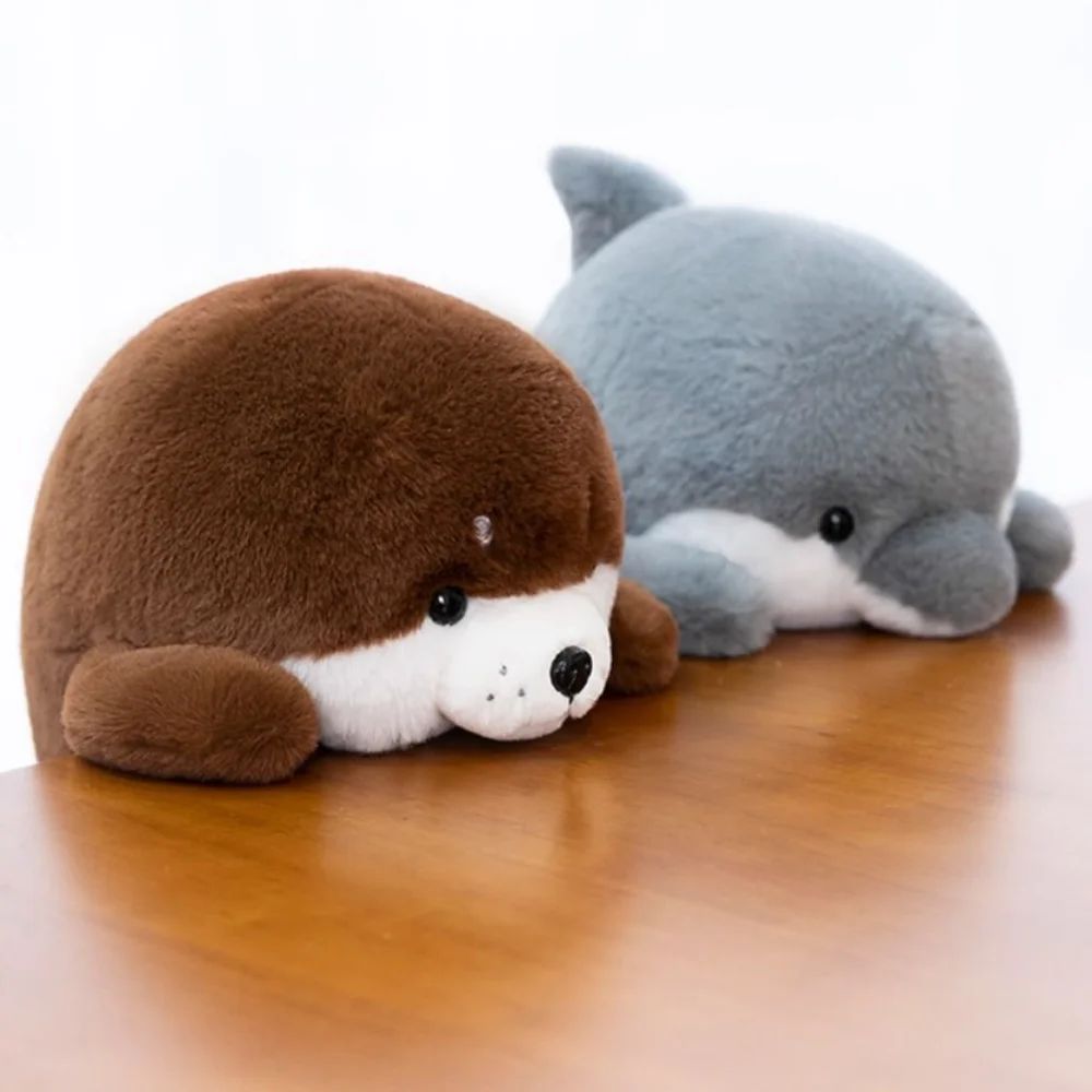 

Novelty Fur Seal Anime Seal Plush Doll Soft Collection Dolphin Plush Pillow Appease Cartoon Shark Plush Toy Boys Girls