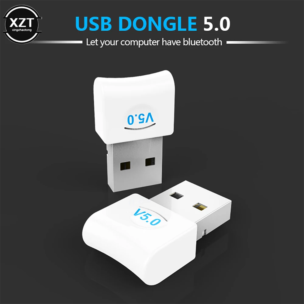 USB Bluetooth-Compatible Dongle Adapter V5.0 for PC Computer Laptop Wireless Music Audio Speaker Earphone Receiver Transmitter