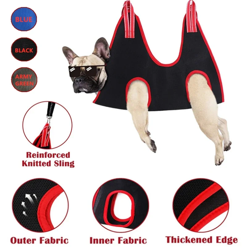 Dog Cat Grooming Nail Cutting Hammock Anti Scratch Fixed Bag Bath Trimming Restraint Bag Pet Beauty Hanging Supplies