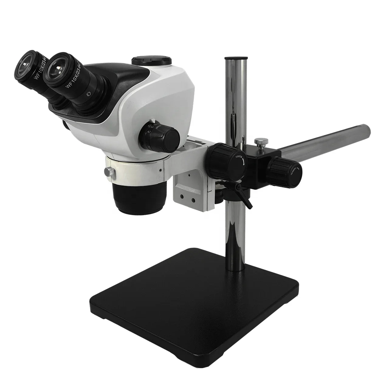 YYHC-Hot sale ZM-20BP3 0.65X-5.3X  Binocular Stereo Microscope With T-P3 Dual Arm Boom Stand