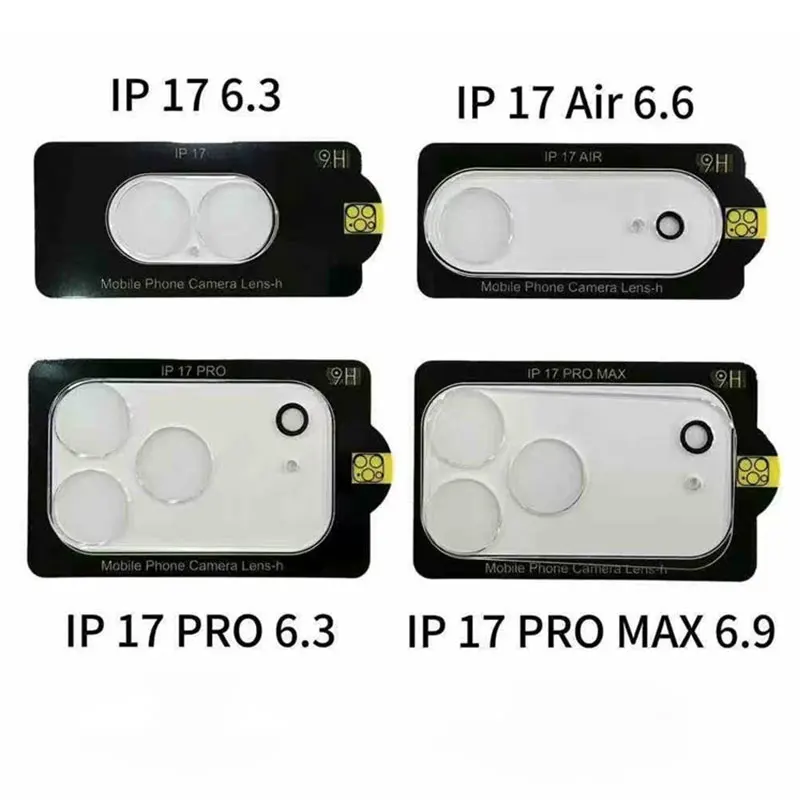 Защитное стекло для объектива камеры для iPhone 17 Pro Max, закаленное стекло, полное покрытие, защитная пленка для камеры для iPhone 17 17 Pro 17 Air