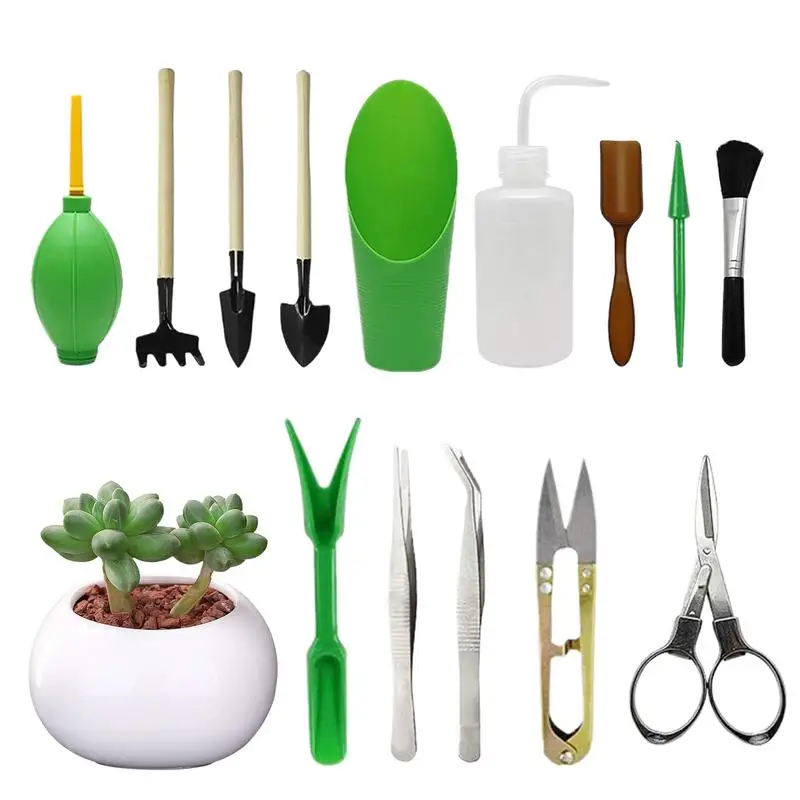 Gardening Combination Set Garden Planting Maintenance Tools Kit Comfortable Grip Transplanting Tools For Plant Pruning Soil