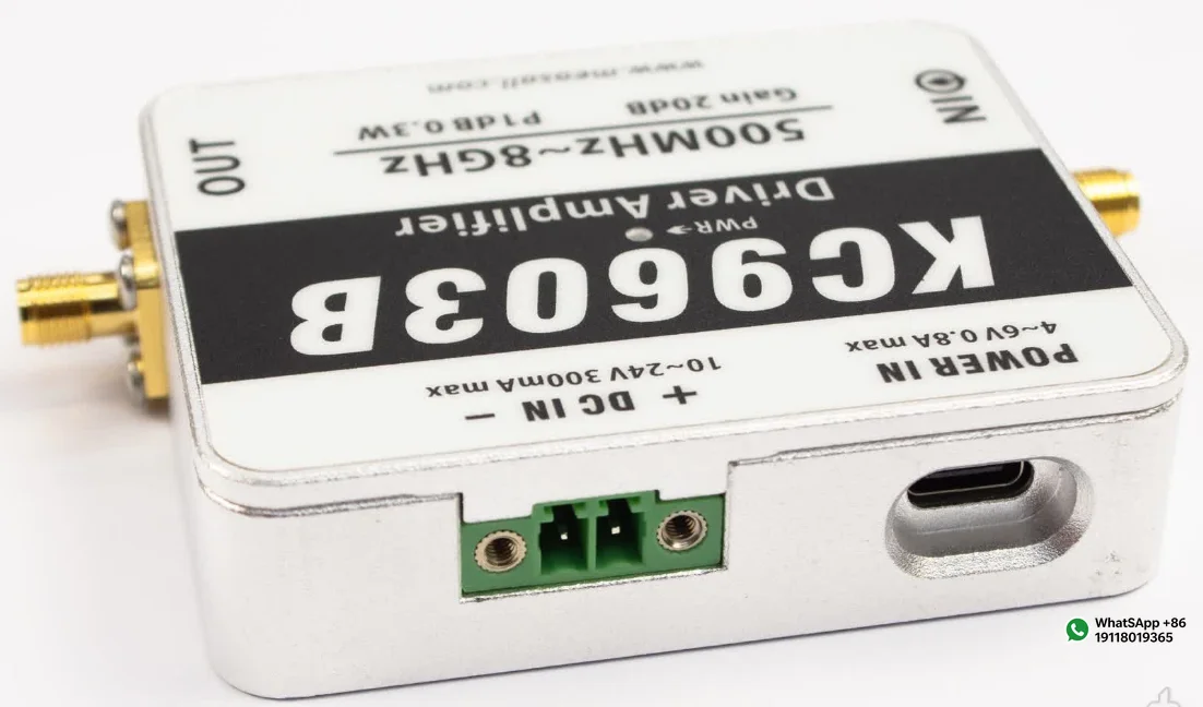 Applicable toKC9603B 100MHz-8GHz 0.3W Driver amplifier Gain module Medium power