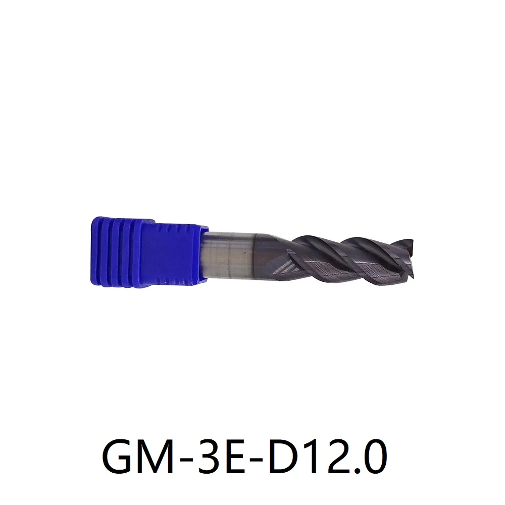 GM-3E Series Solid Carbide 3 Flute 7-20 MM End Mills GM-3E-D7.0 D20.0