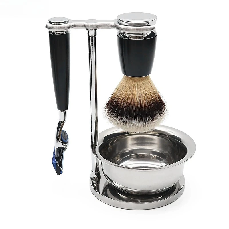 

Shaving Kit Safety Razor 5 Pieces Beard Care Razor Beauty Kit Wet Shaving Brush